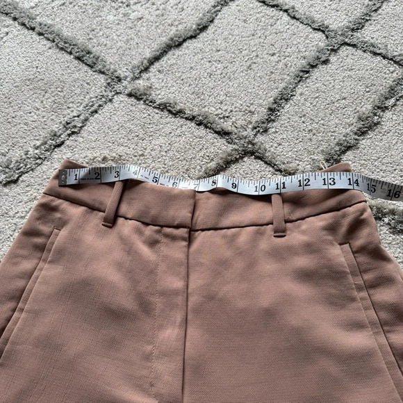 Aritzia Wilfred trouser pants tan high rise straight leg 8 - Picture 4 of 11